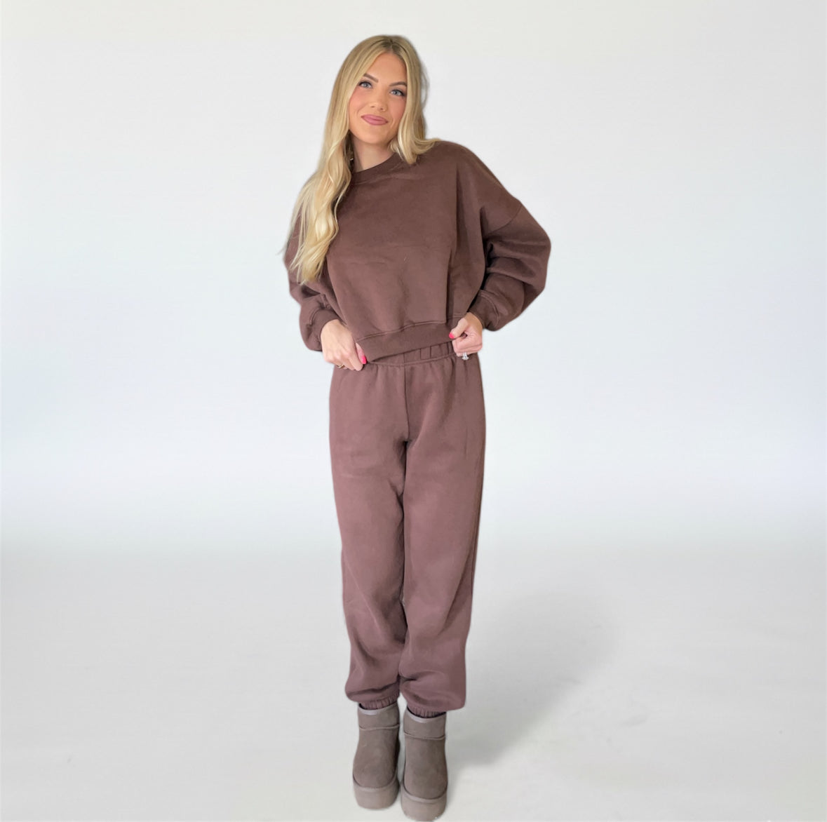 Cozy Chocolate Sweats