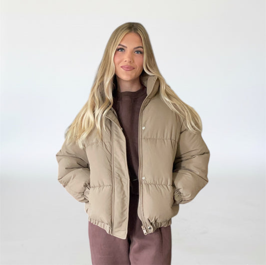 Puffer Jacket - Khaki