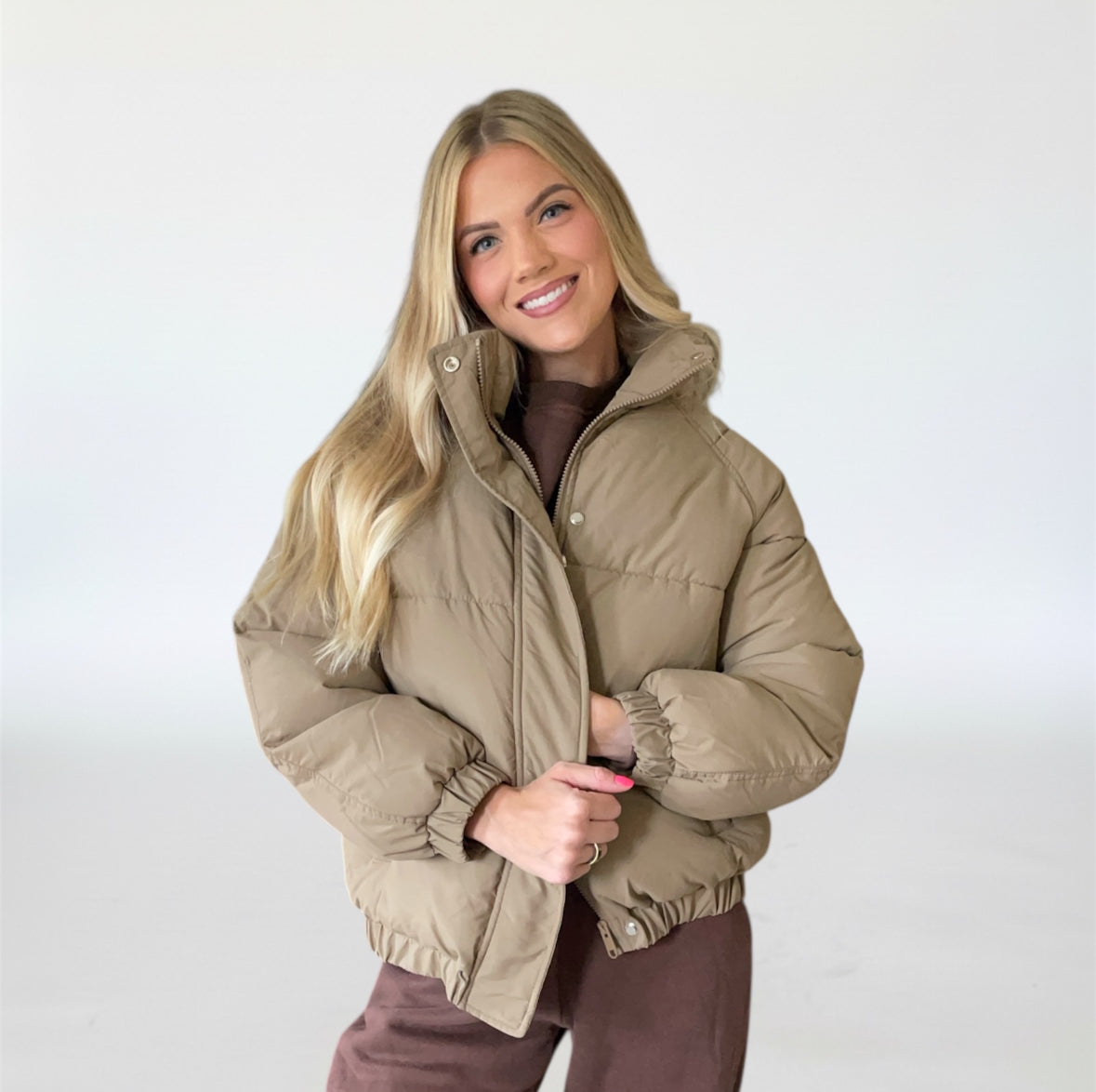 Puffer Jacket - Khaki