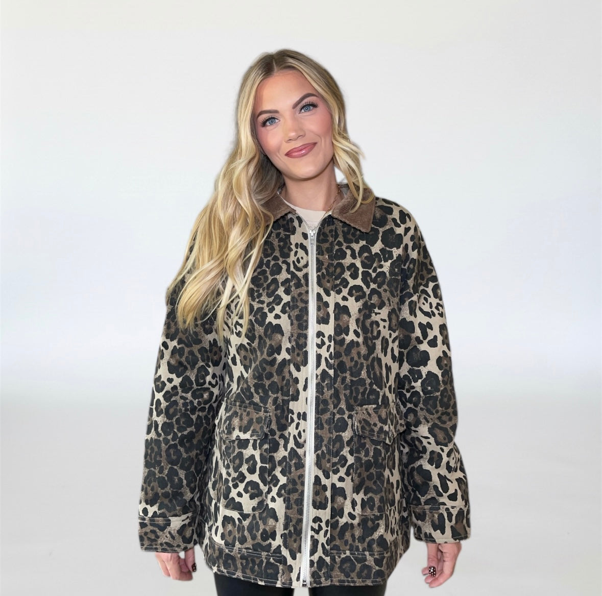 Leopard Washed Jacket