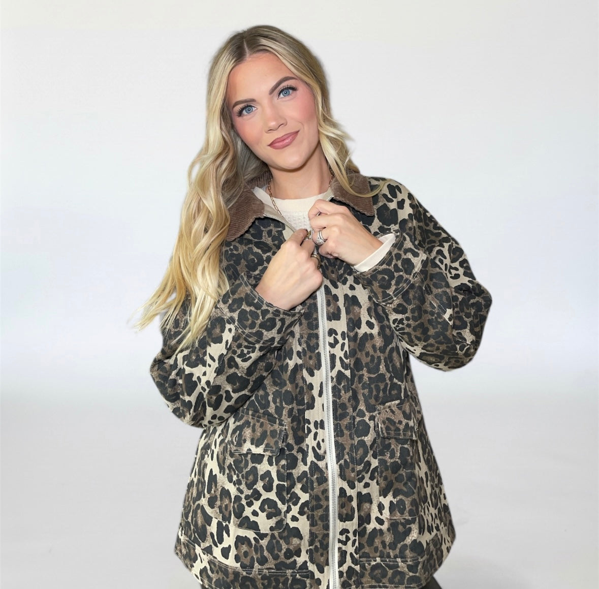 Leopard Washed Jacket